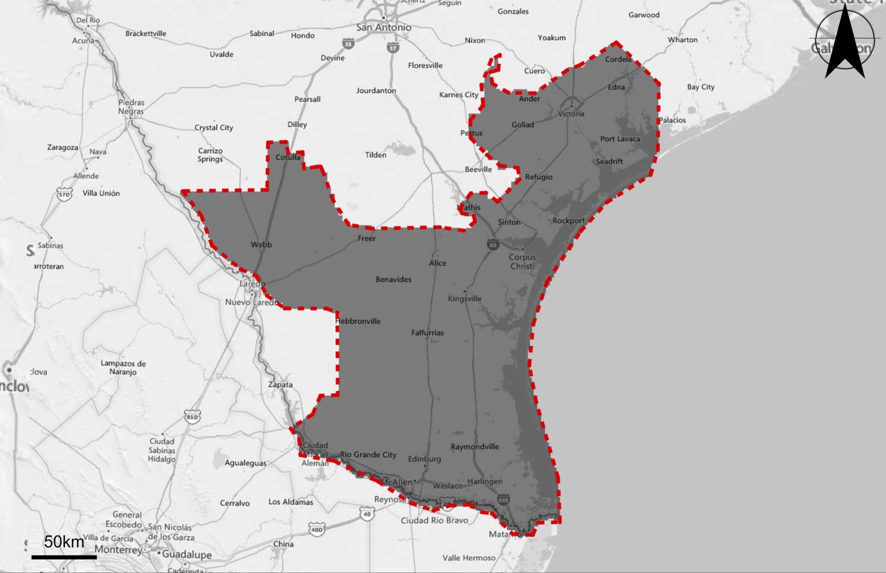 South Texas FEMA LiDAR Map