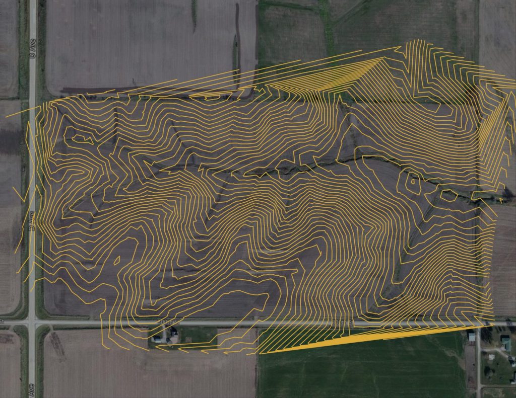 google earth pro topography lines
