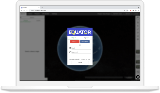 Contour Map Online – Equator