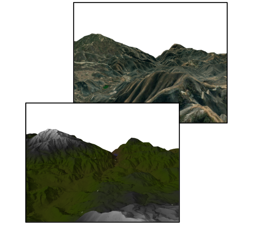 Examples of 2 3D Map in QGIS