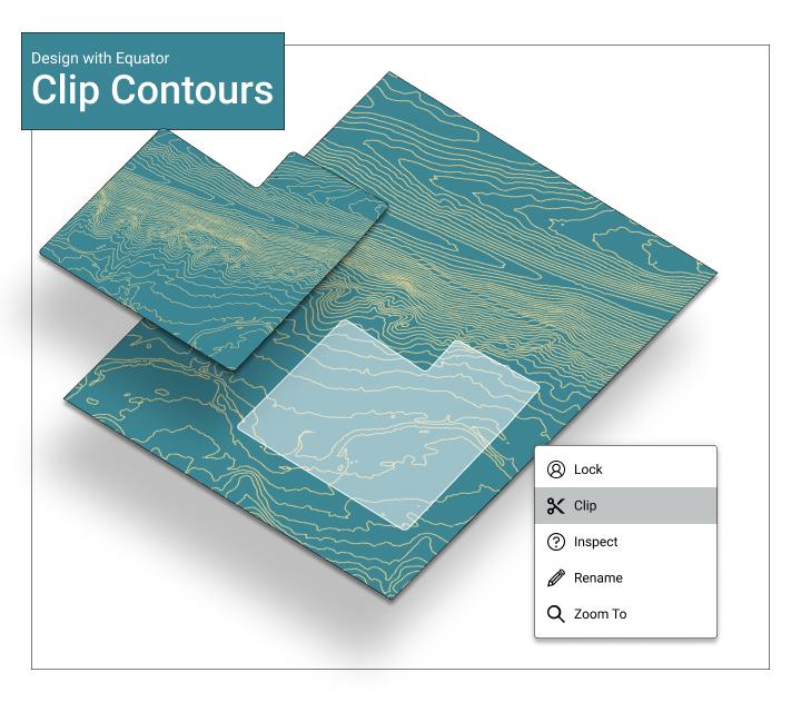 How to Clip Contours in Equator