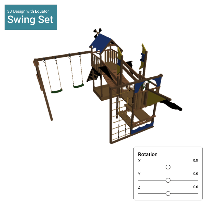 Equator Swing Set 3D Model