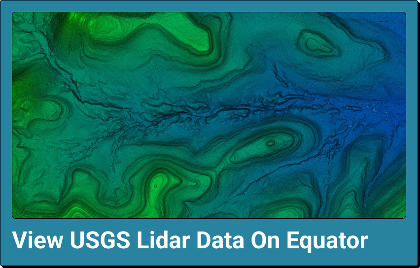 View USGS Lidar Data On Equator