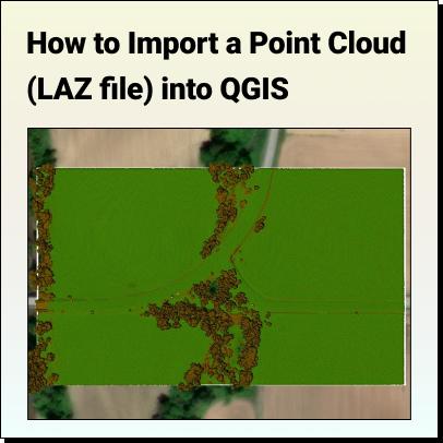 import point cloud into QGIS, import LAZ into QGIS