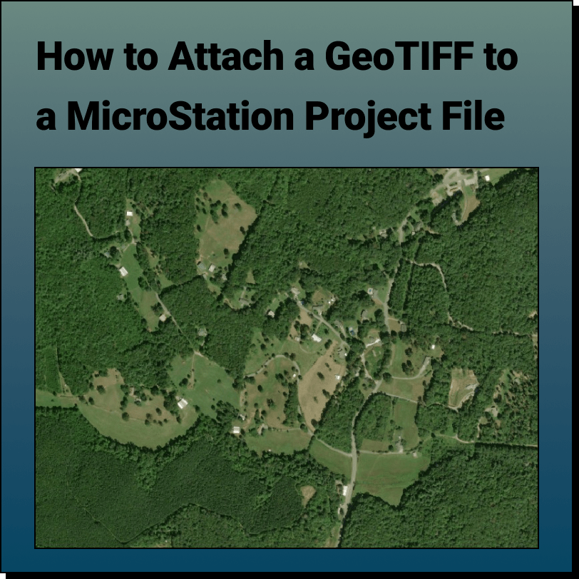 How to attach an orthoimage (geotiff) from Equator to a MicroStation project