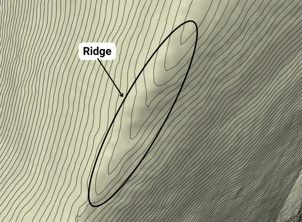 Topographic Contour Feature - Ridge