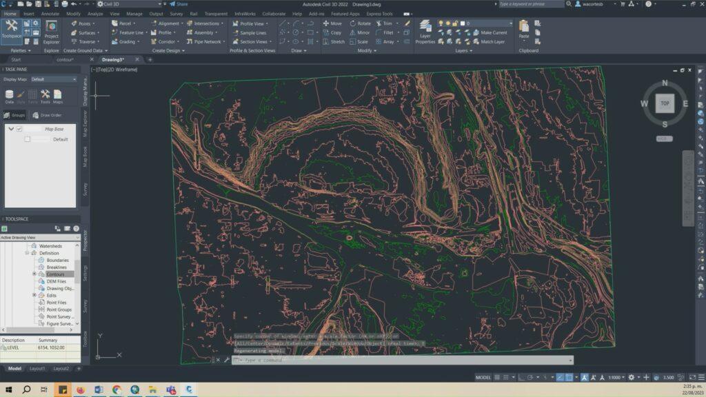 Autodesk Civil 3D Help  About Using Contour Data in Surfaces