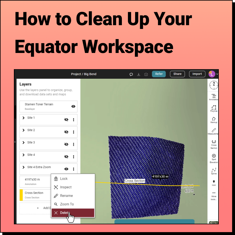 How to Clean Up Your Equator Workspace