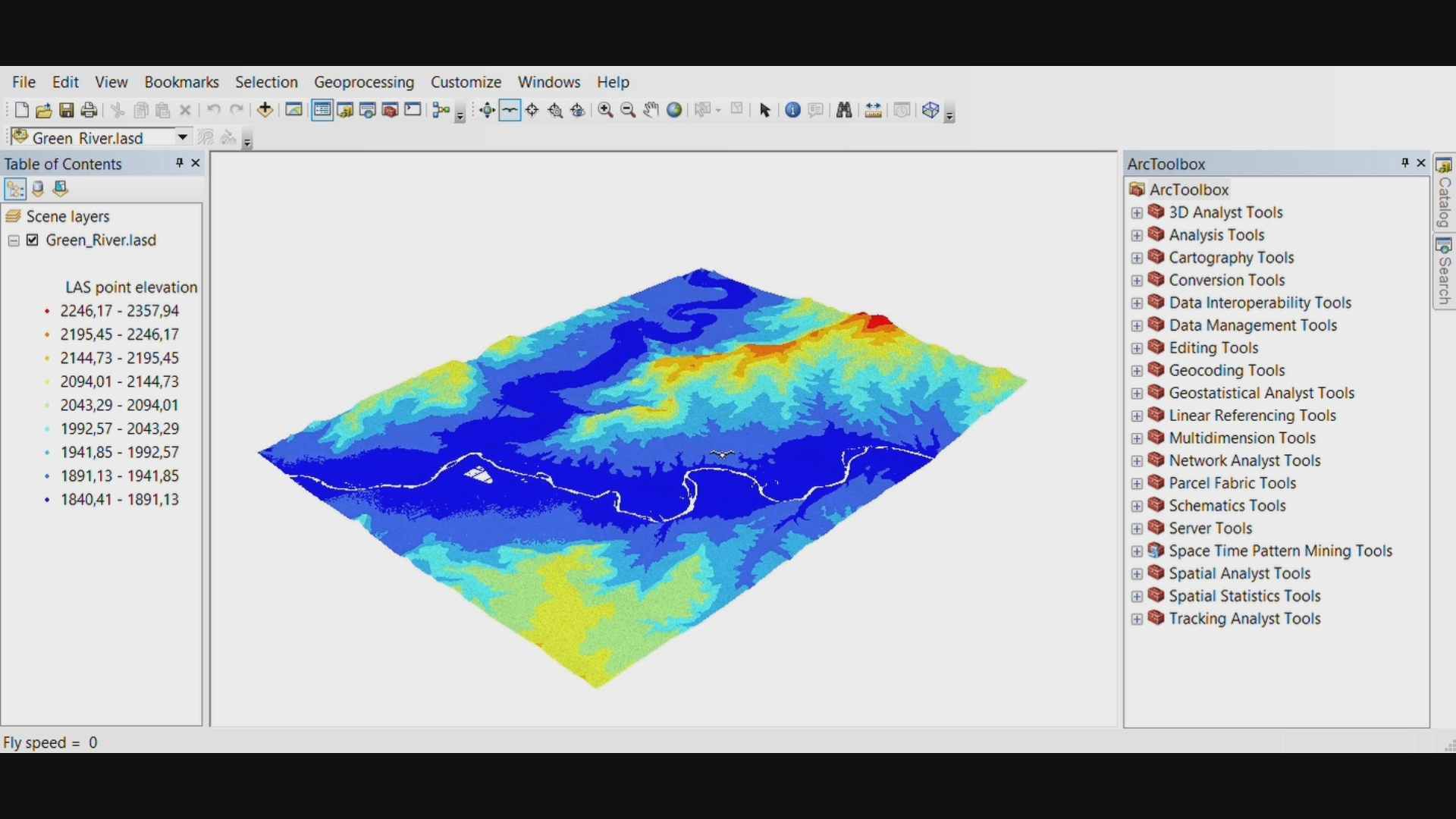 Create a Profile from LAS File in ArcGIS - View 3D Point Cloud in ArcScene