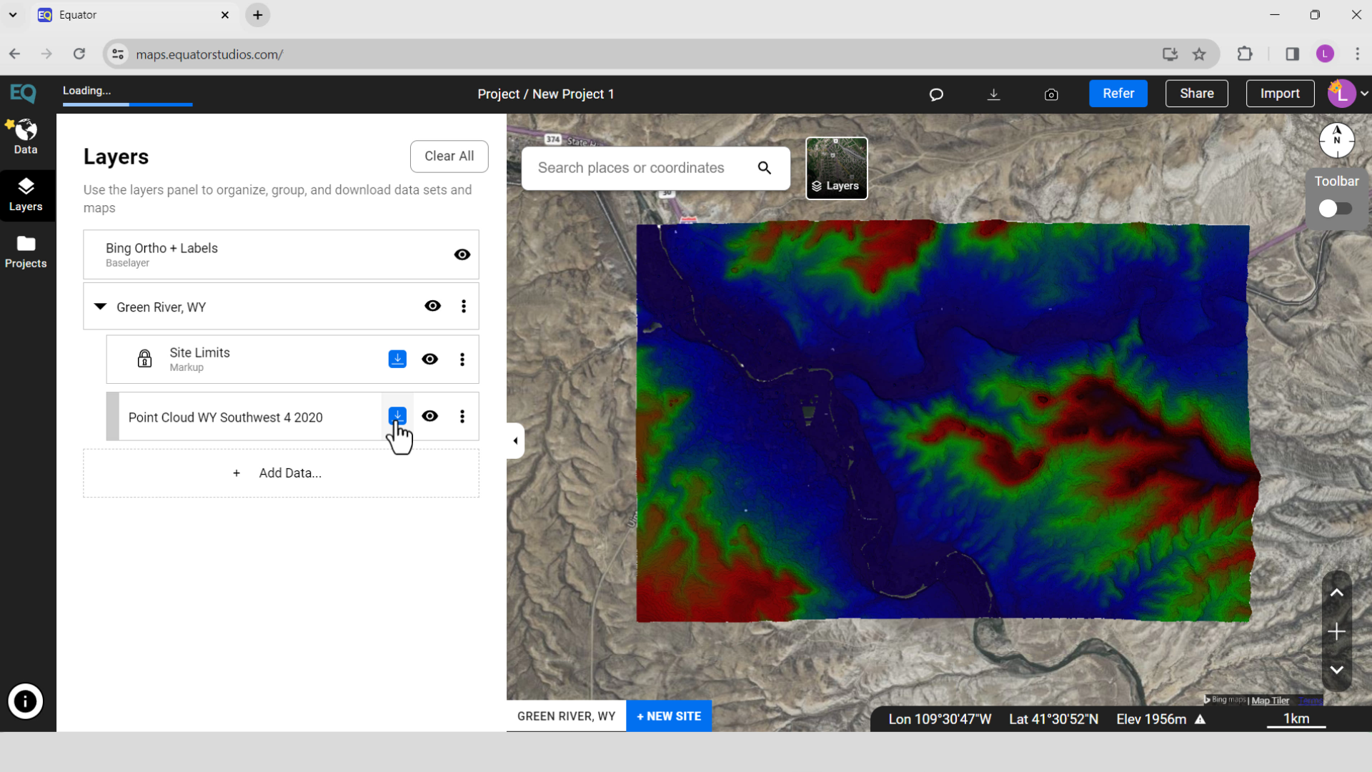 Create a Profile from LAS File in ArcGIS - Generate a Point Cloud (LAZ File) in Equator